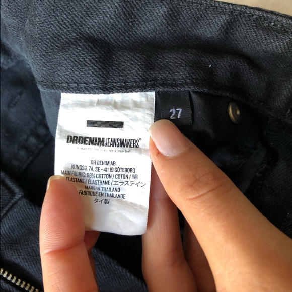 Women’s Dr Denim Black Jean Shorts - Picture 4 of 4